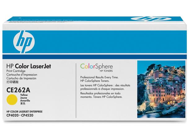 Toner HP CE262A CLJ-CP4025/4525 gul 